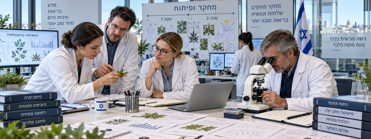 צוות הפיתוח עובד על נוסחאות במעבדה